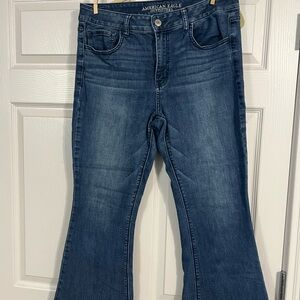 American Eagle Outfitters Dark Blue Flare Jeans